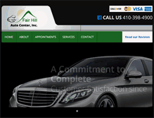 Tablet Screenshot of fairhillauto.com